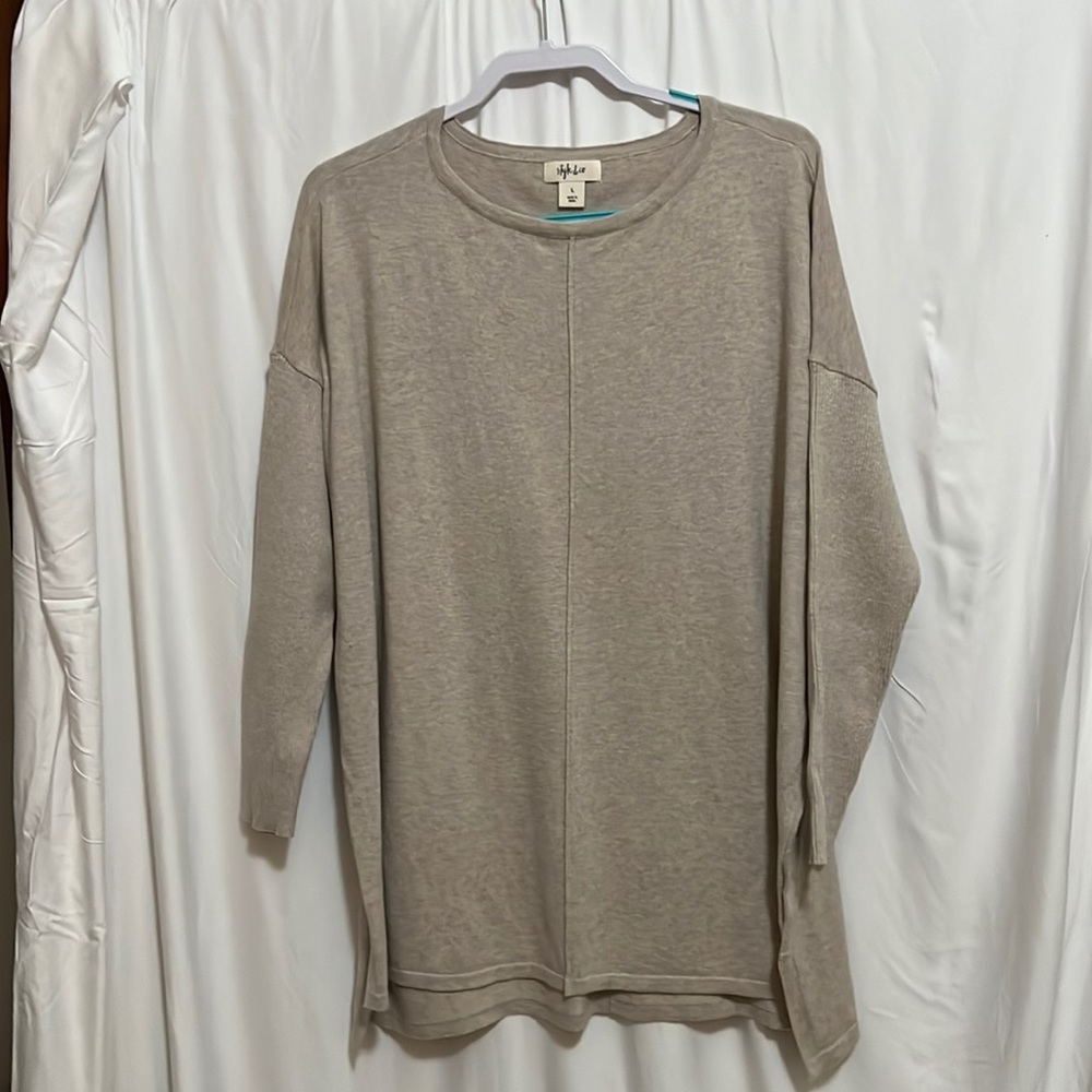 Style & Co. Sweater Size Large. Color Tan